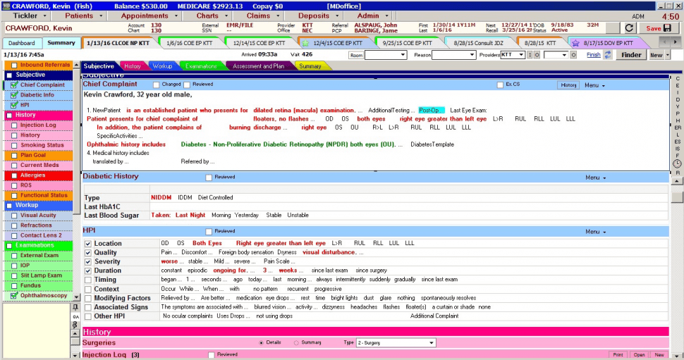 Patient profile