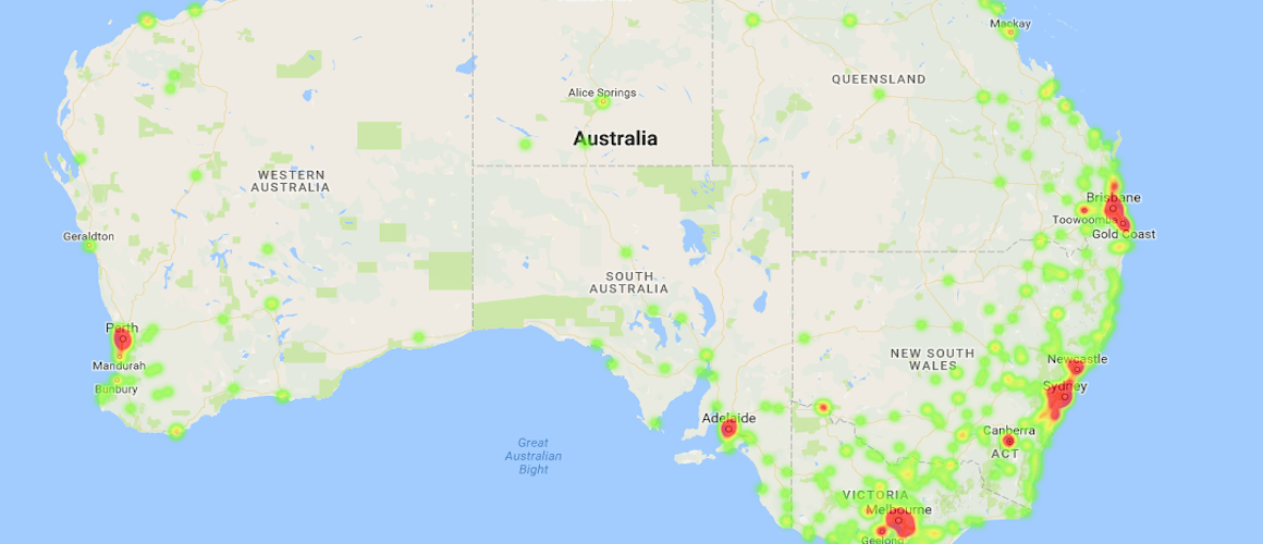 Maply screenshot: Heat Map