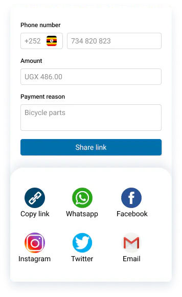 Beyonic Software - Beyonic payment link sharing