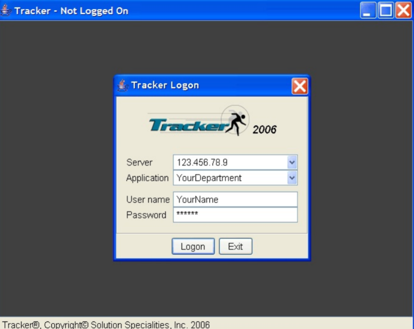 Tracker login