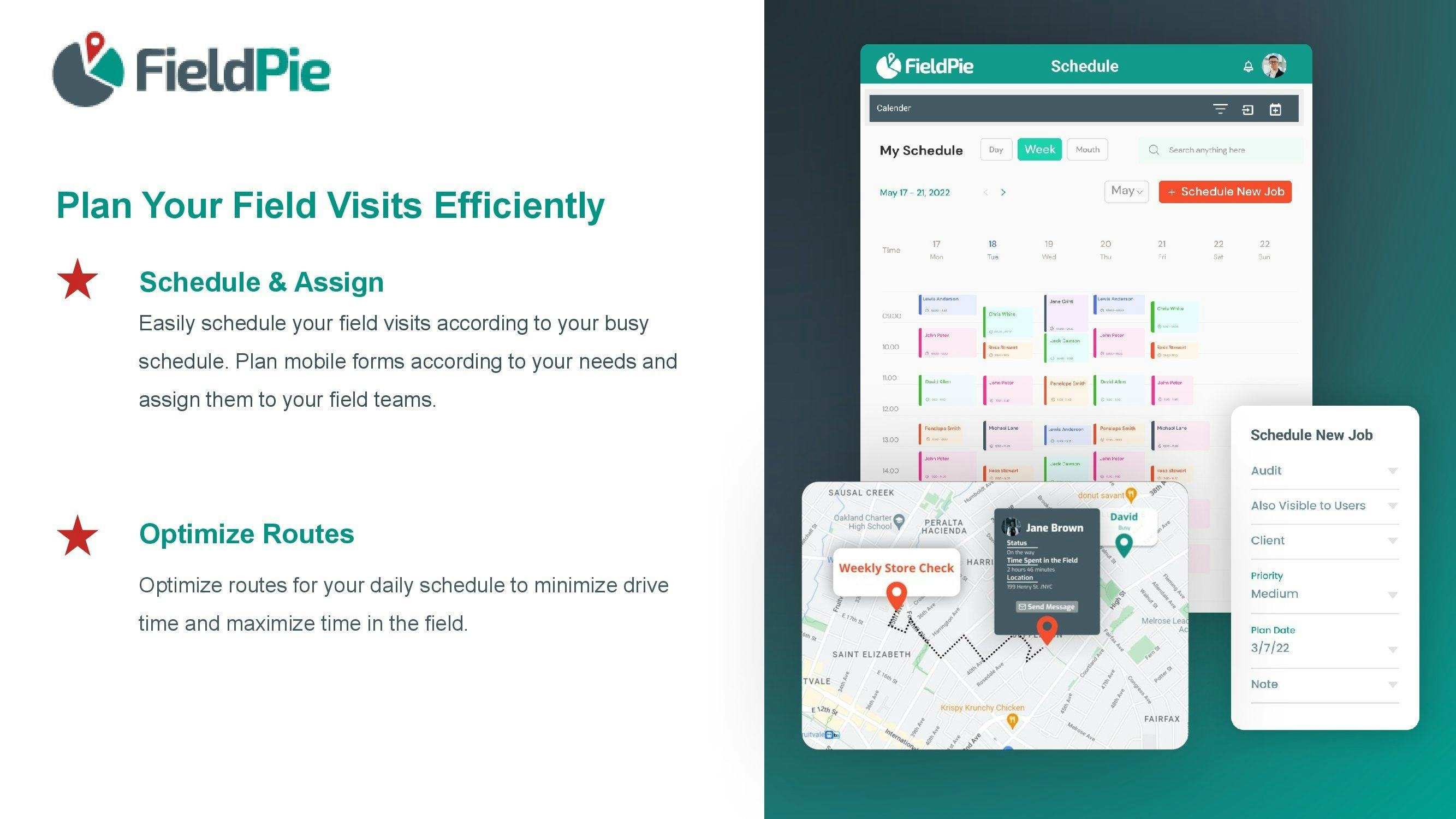 FieldPie Software - FieldPie field professional tracking
