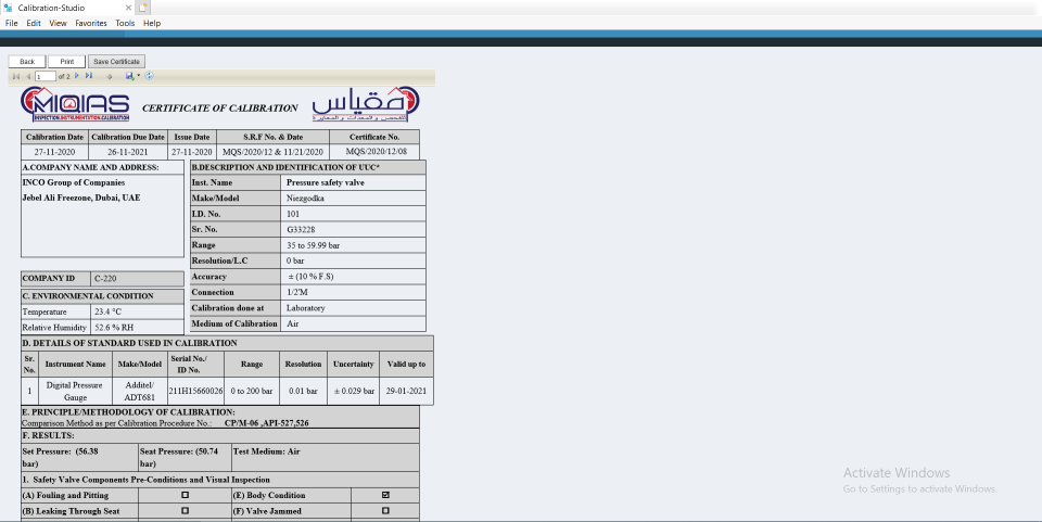 Calibration Studio Logiciel - 1