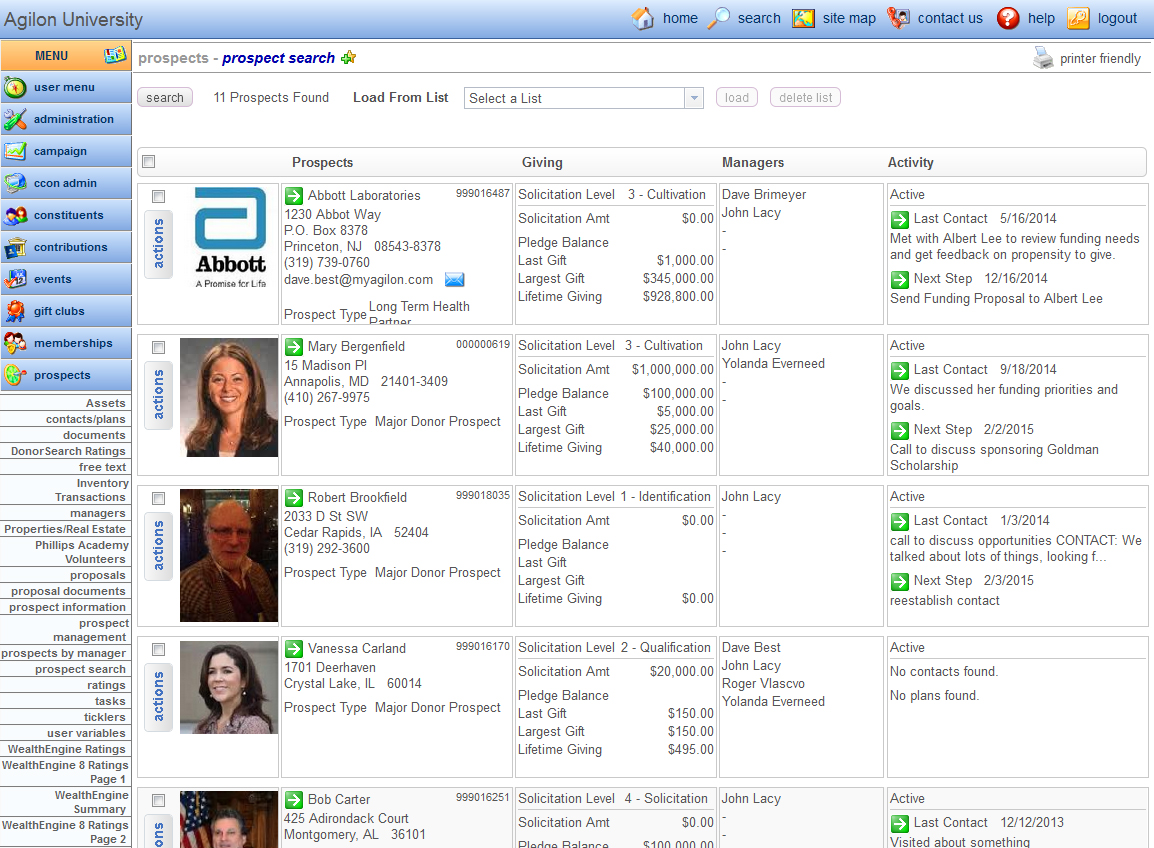 Agilon One Donor CRM Software 2024 Reviews, Pricing & Demo