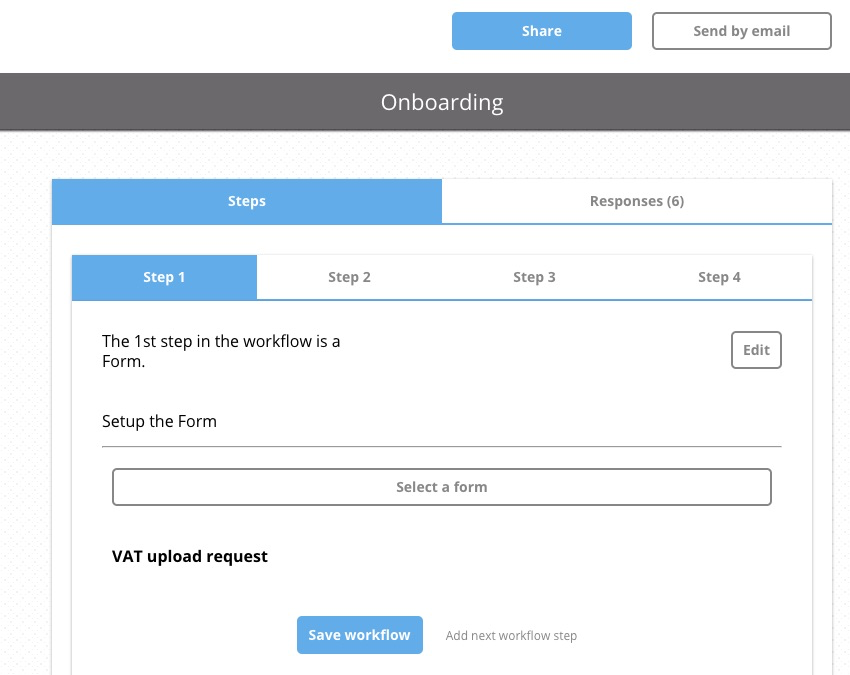 MyDocSafe Software - Adding and editing steps