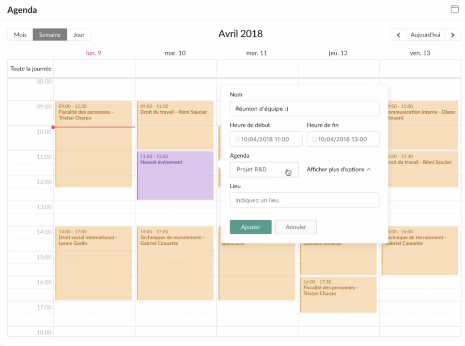 Shared calendars