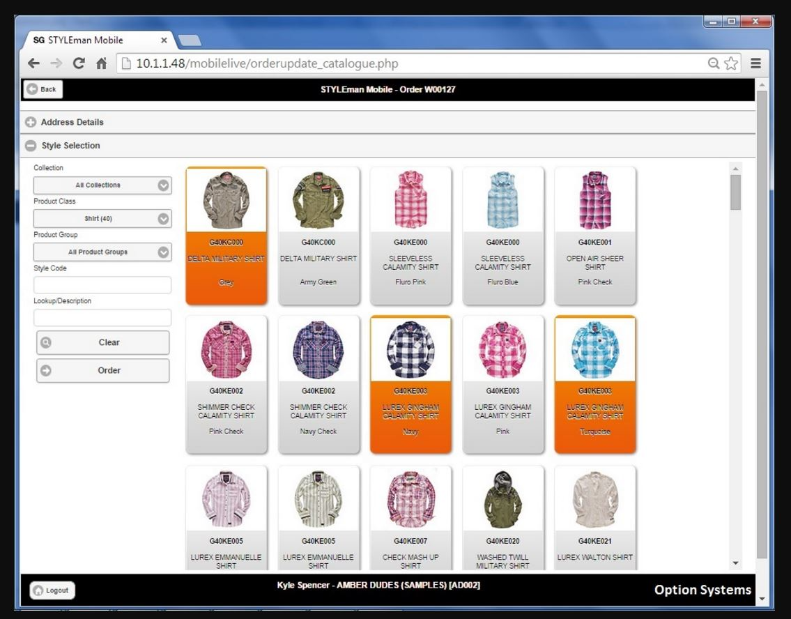 STYLEman Software - The solution allows users to group items into different collections