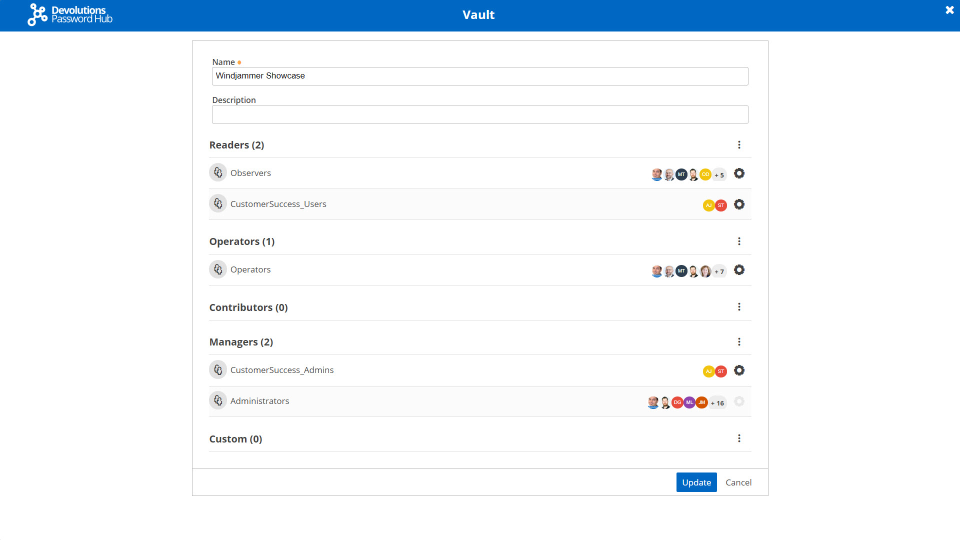 Devolutions Password Hub permissions management