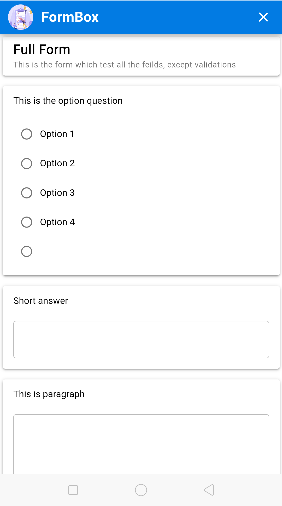 Form Box Software - Mobile App