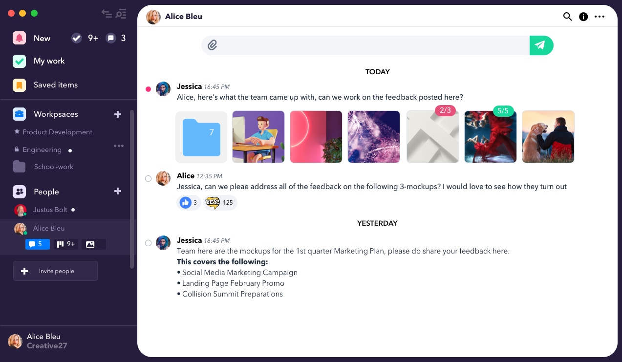 Effortlessly collaborate and communicate with your team in real-time with HeyCollab's Group Chat. Stay connected and streamline discussions.