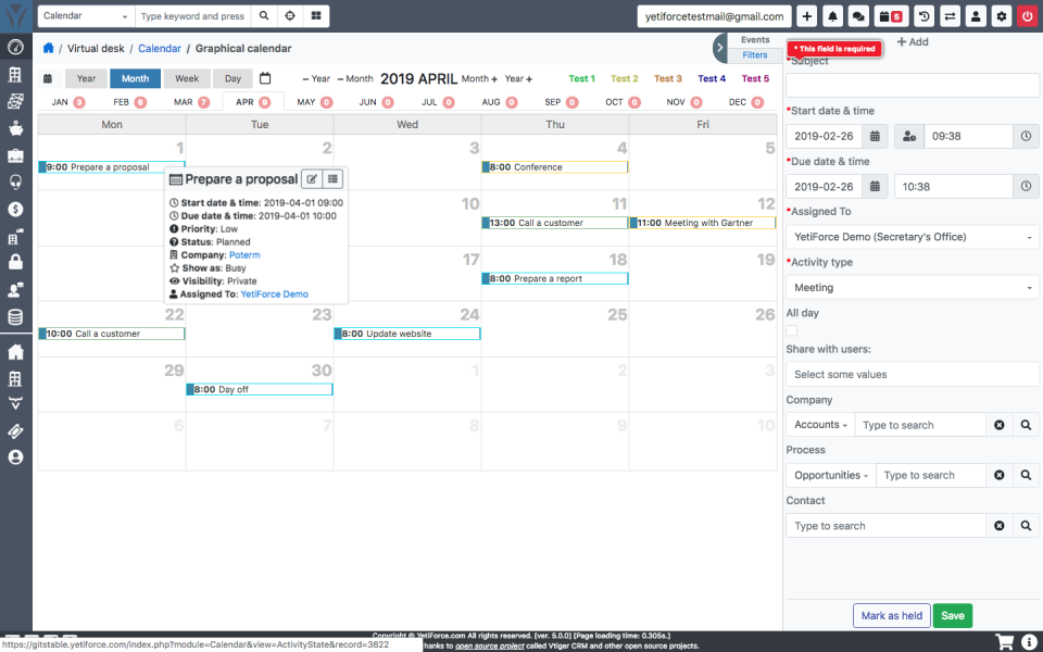 Yetiforce CRM Software - 4