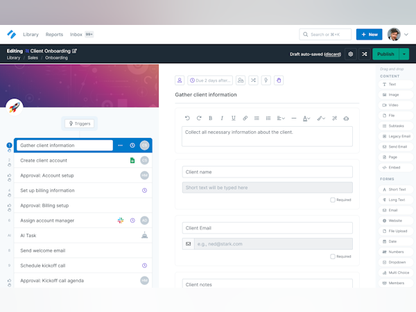 Process Street Software - Customize AI-Powered Workflows: Assign Tasks, Stay Updated, and Meet Deadlines with Real-time Notifications and Automated Due Dates