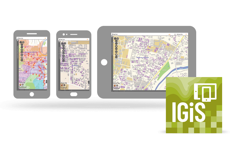 IGiS Mobile application to capture, edit and display GIS data quickly and accurately from any location using the GPS enabled mobile devices