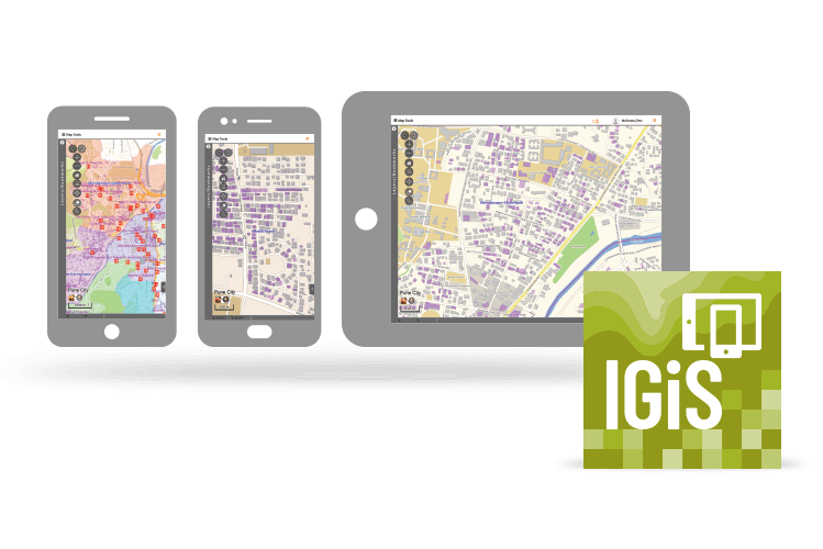 IGiS Enterprise Suite Software - IGiS Mobile application to capture, edit and display GIS data quickly and accurately from any location using the GPS enabled mobile devices