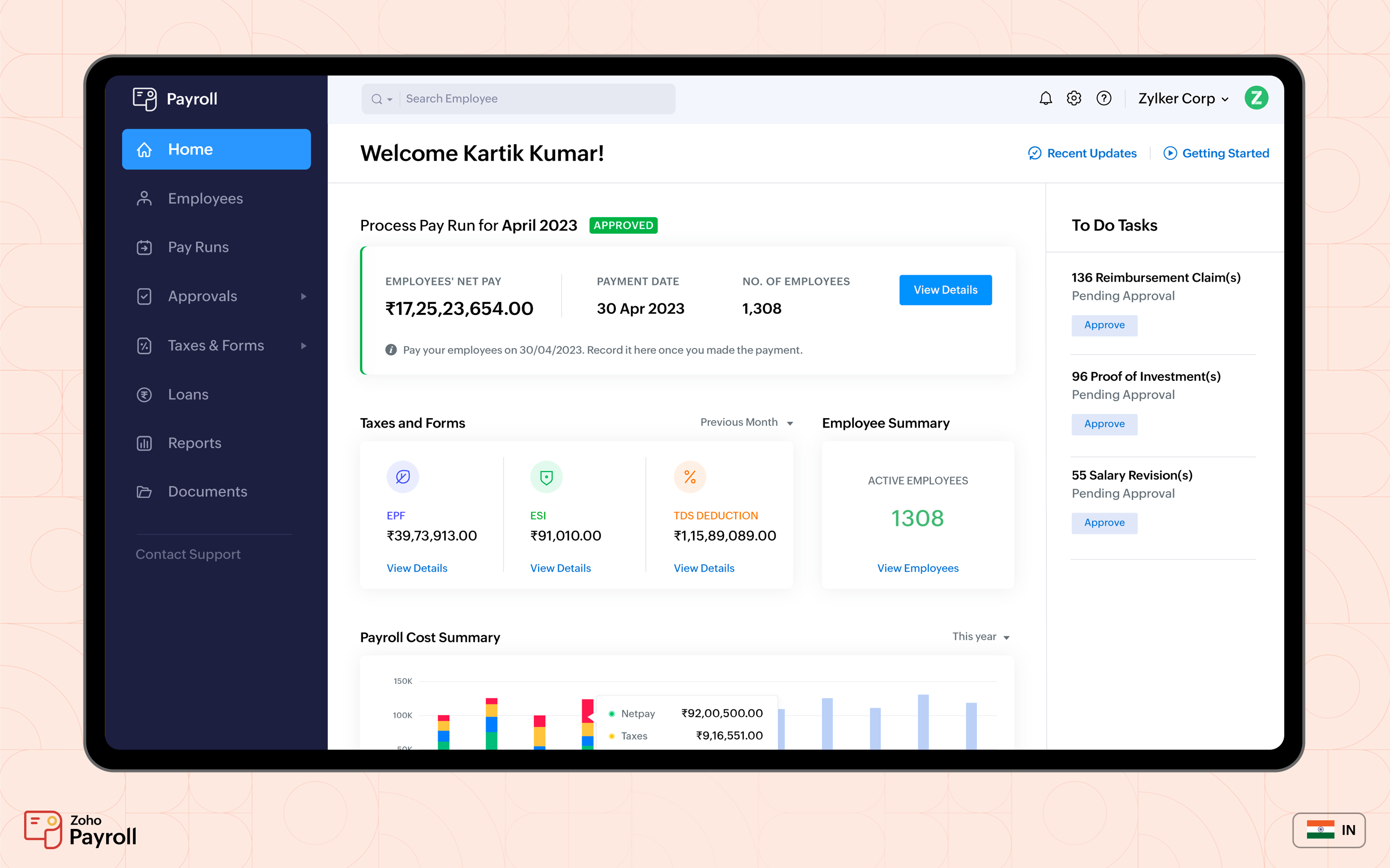 Zoho Payroll Price, Reviews & Features Capterra South Africa 2024