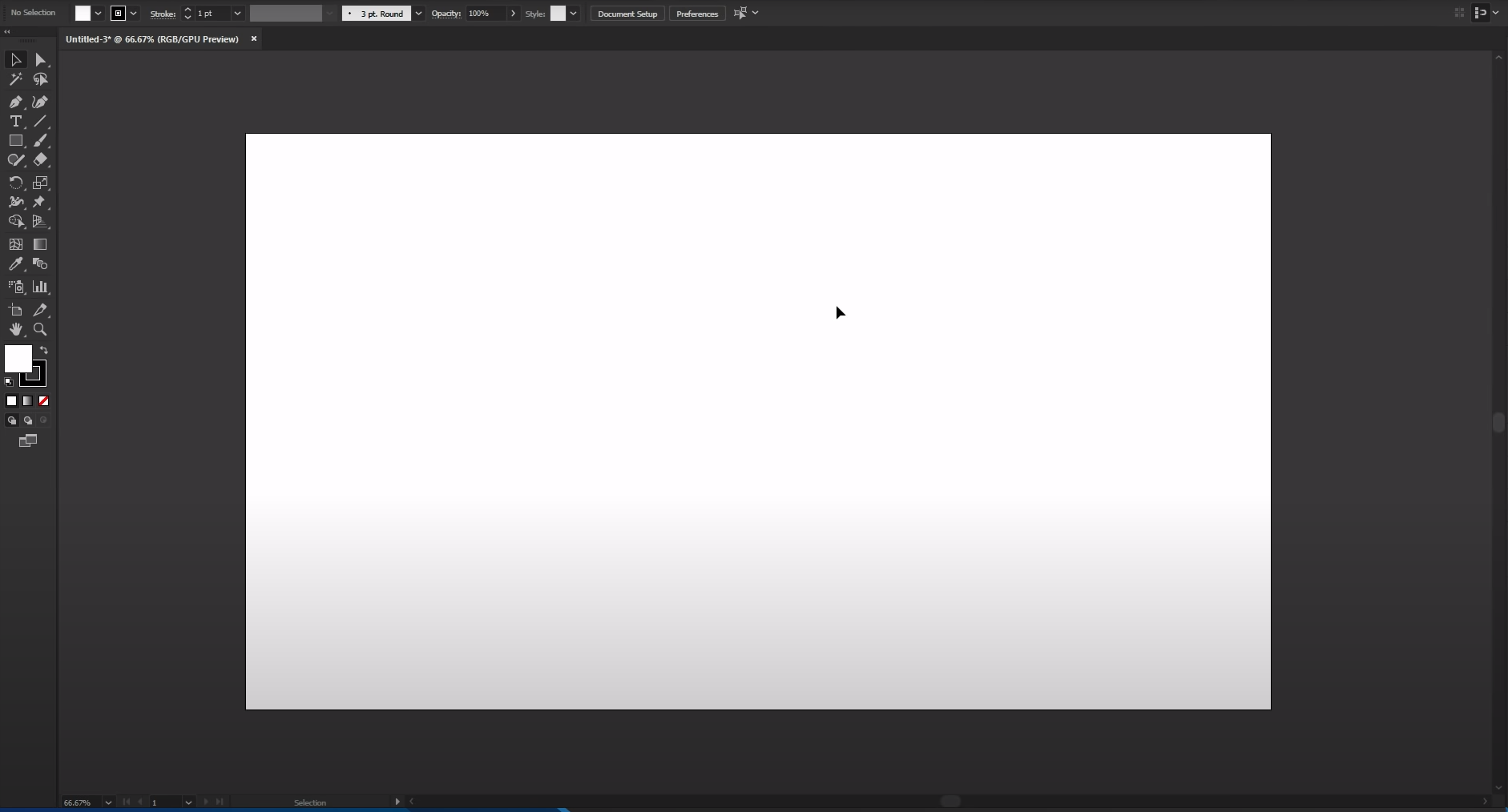 Adobe Illustrator main page