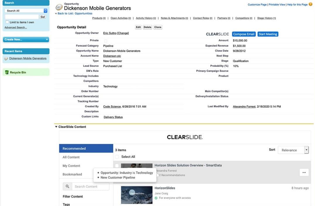 ClearSlide Software - ClearSlide opportunity details
