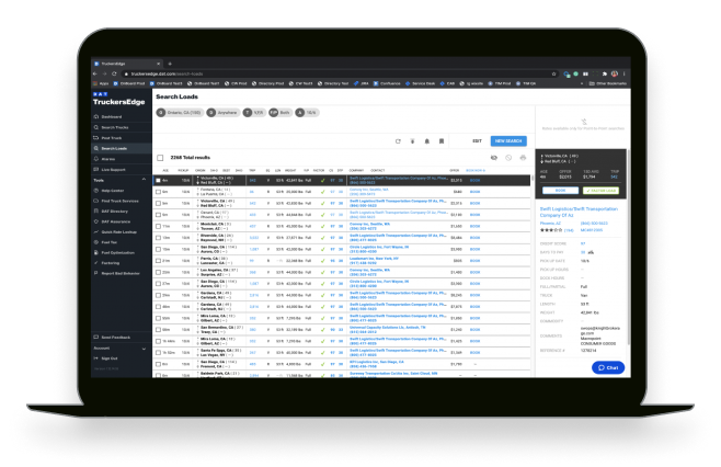 DAT Load Board Software - The fastest freight-finder with instant refresh and automated filters.