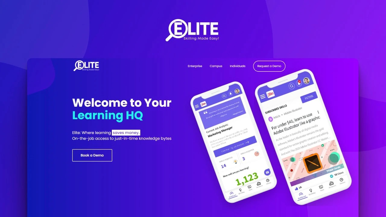 Elite Software - #1 Platform for curated learning content in form of videos, articles, podcast, online courses, webinars and tests.