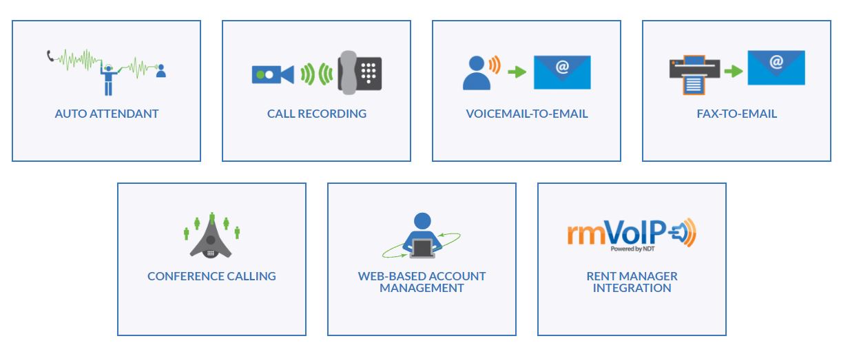 NDT VoIP Solutions screenshot: Core features