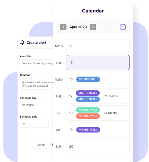 Tecalis Sign screenshot: Tecalis Sign manage calendar