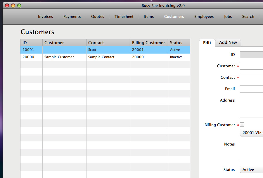 Busy Bee Invoicing Software - 4
