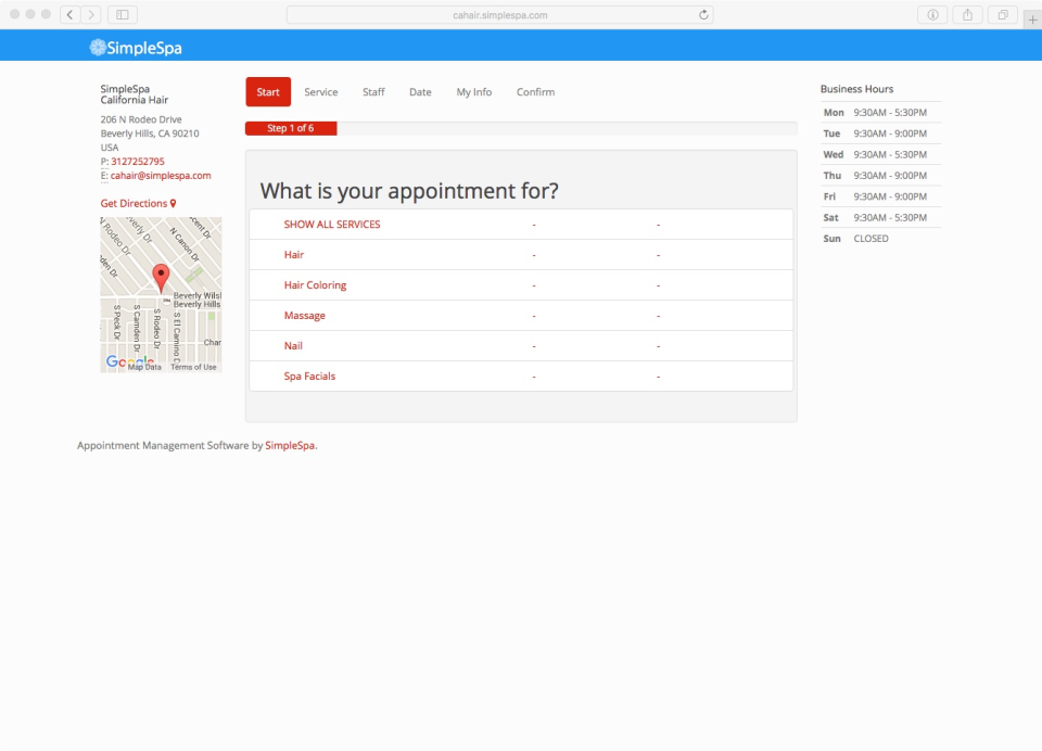 Clients can book their appointments online
