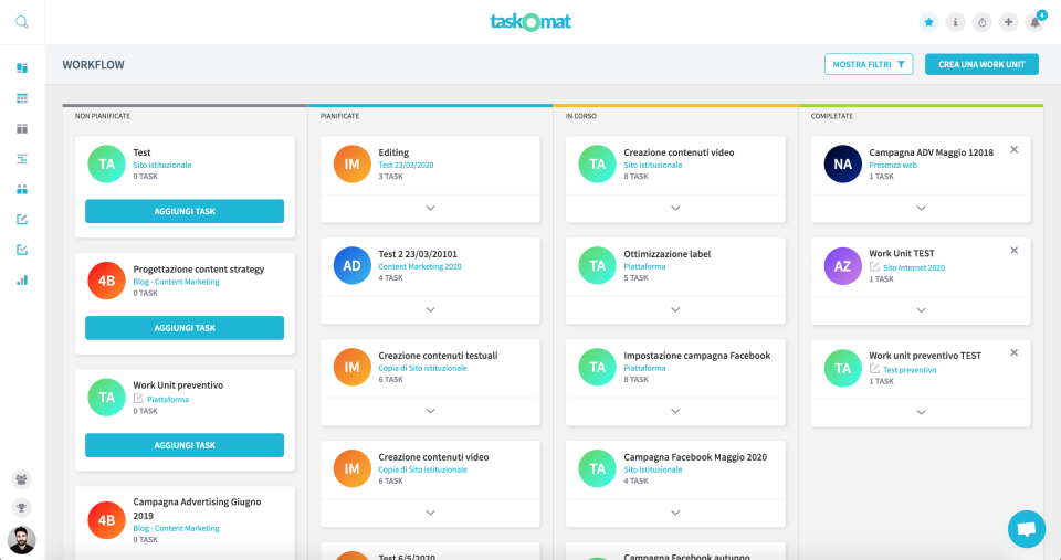 Taskomat screenshot: Taskomat workflow management