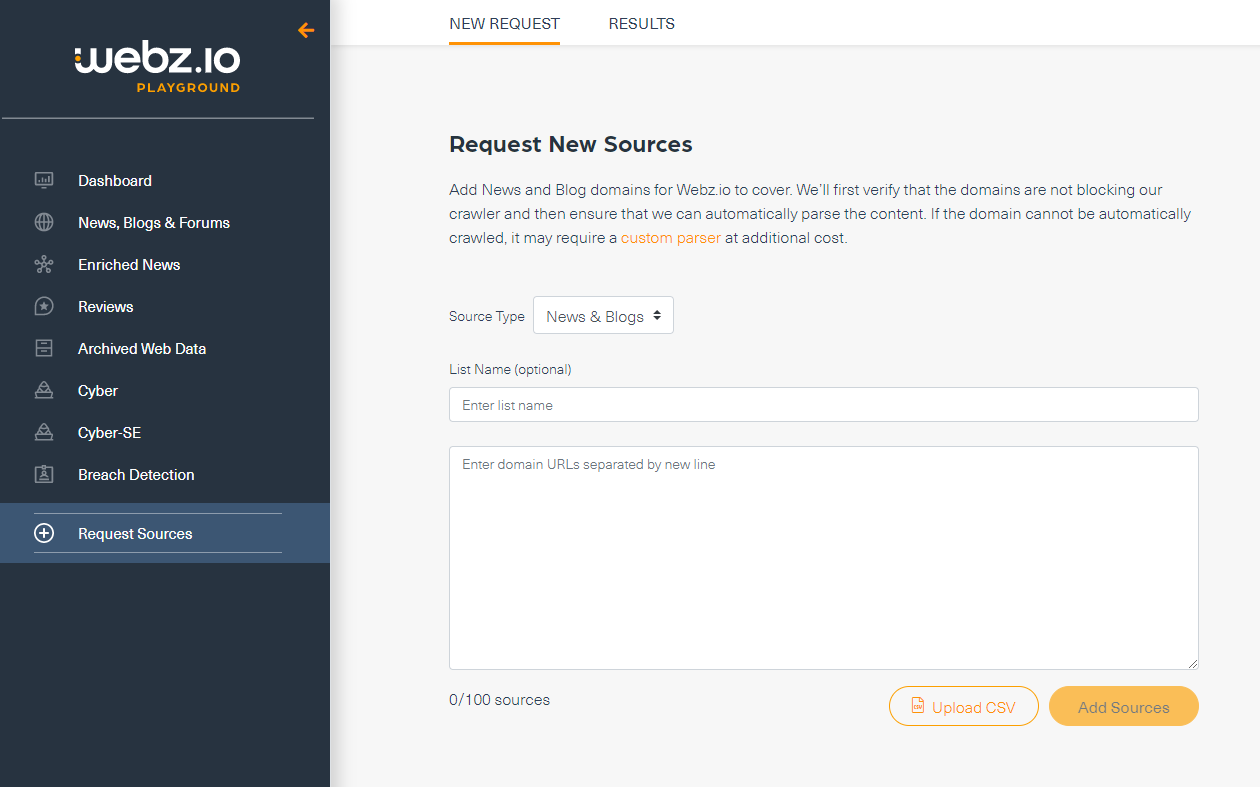 Webz.io Software - 1