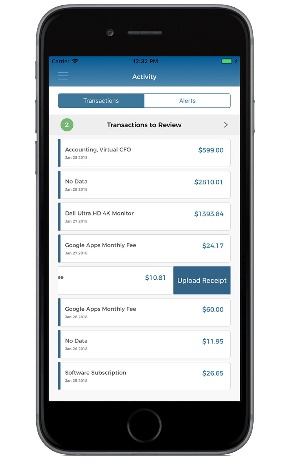 ScaleFactor Software - Upload receipts straight into ScaleFactor via mobile device