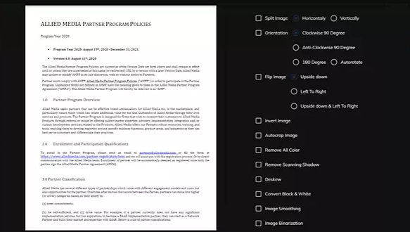 DocVision Software - DocVision document enhancement