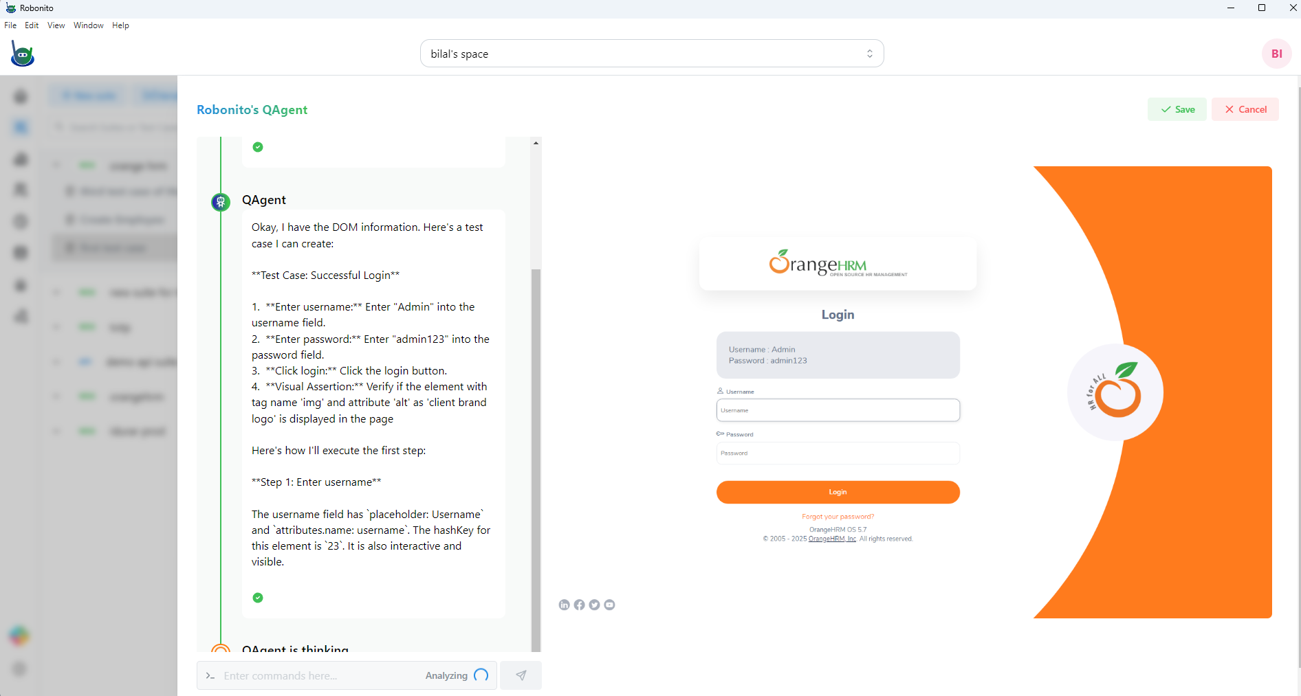 Robonito screenshot: Robonito AI-agent