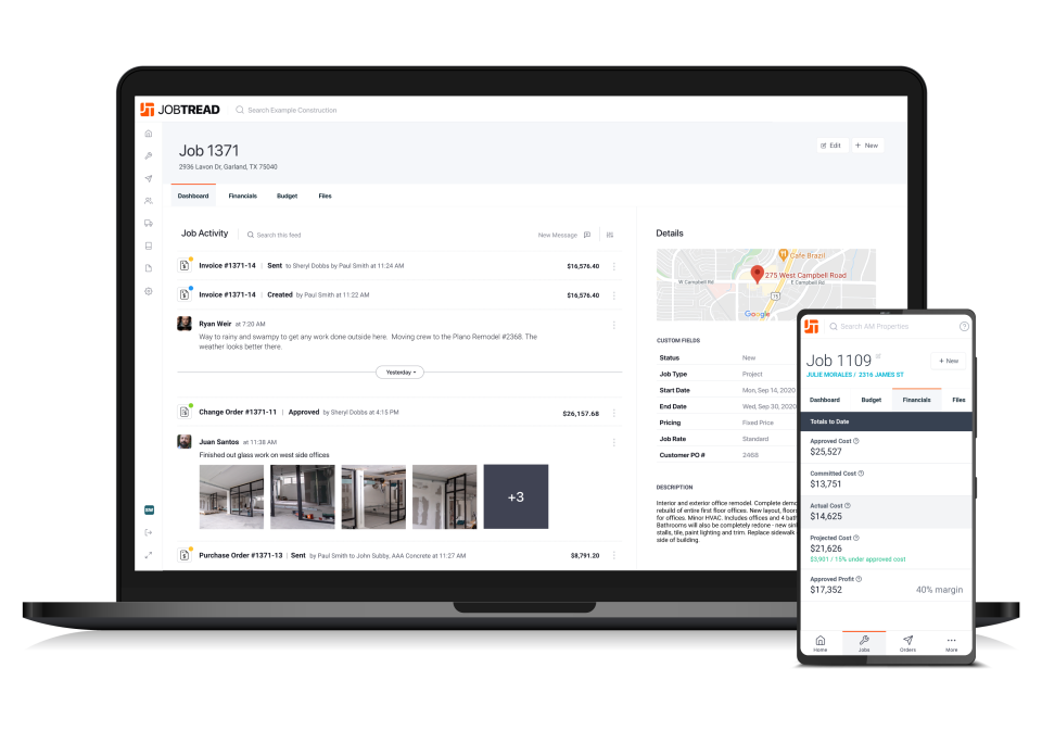 Quickly build consistent job budgets and pricing that will achieve desired profit margins and win more jobs with well-designed, professional-looking Manage your estimates, bids, change orders, purchase orders, invoices, and bills all on a single platform.