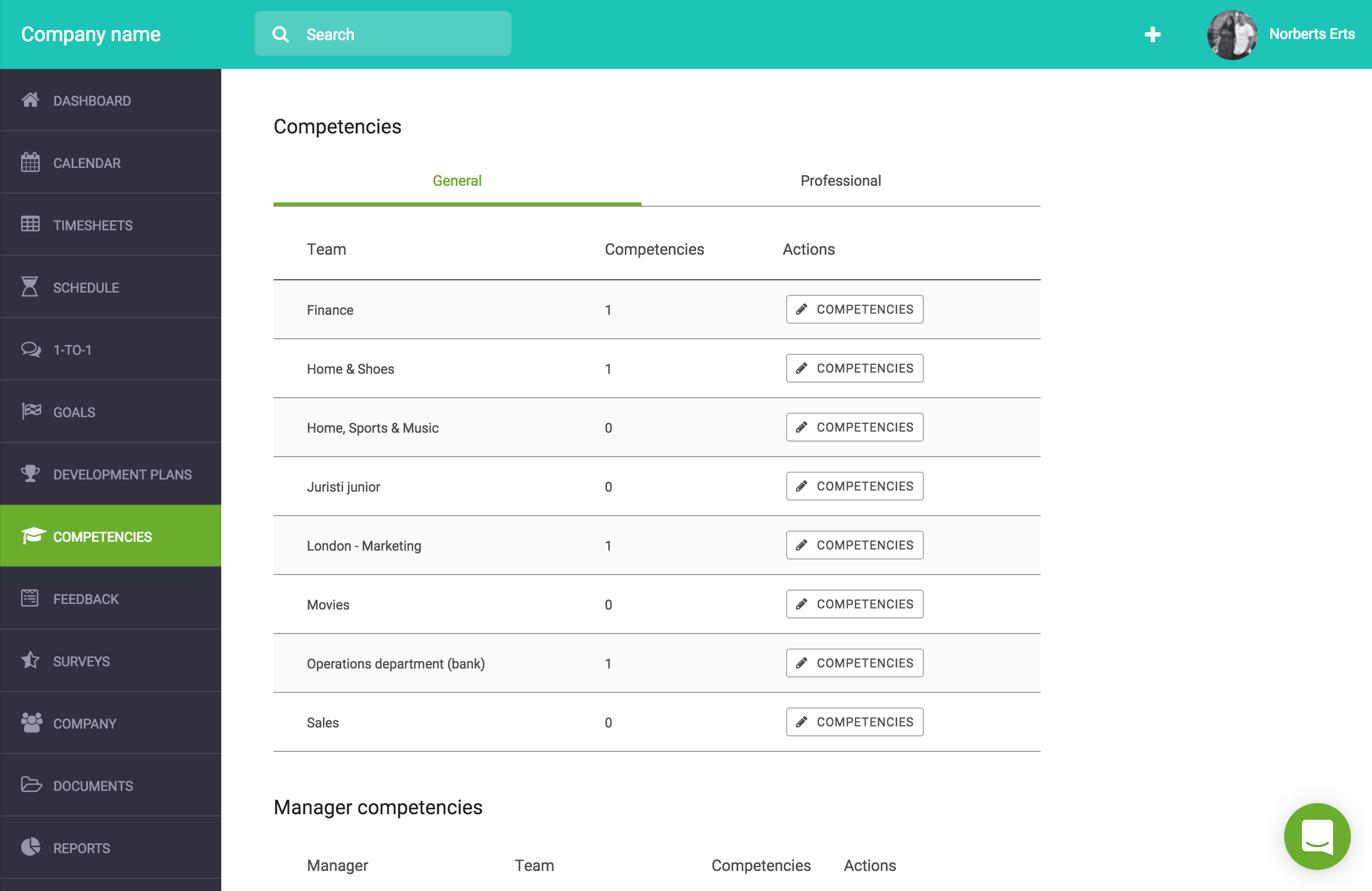 Competencies