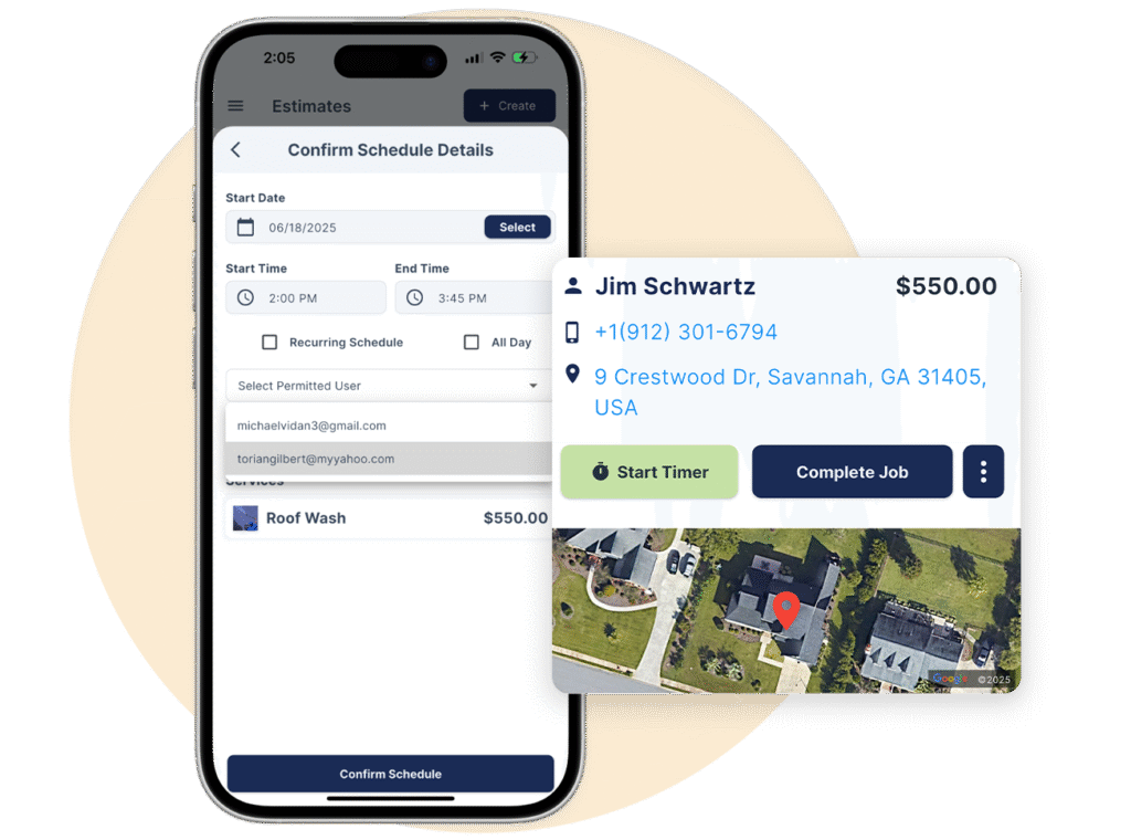 QuoteIQ screenshot: QuoteIQ Scheduling 