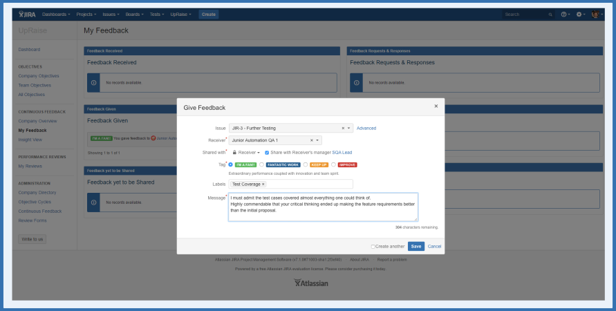 Give & request feedback