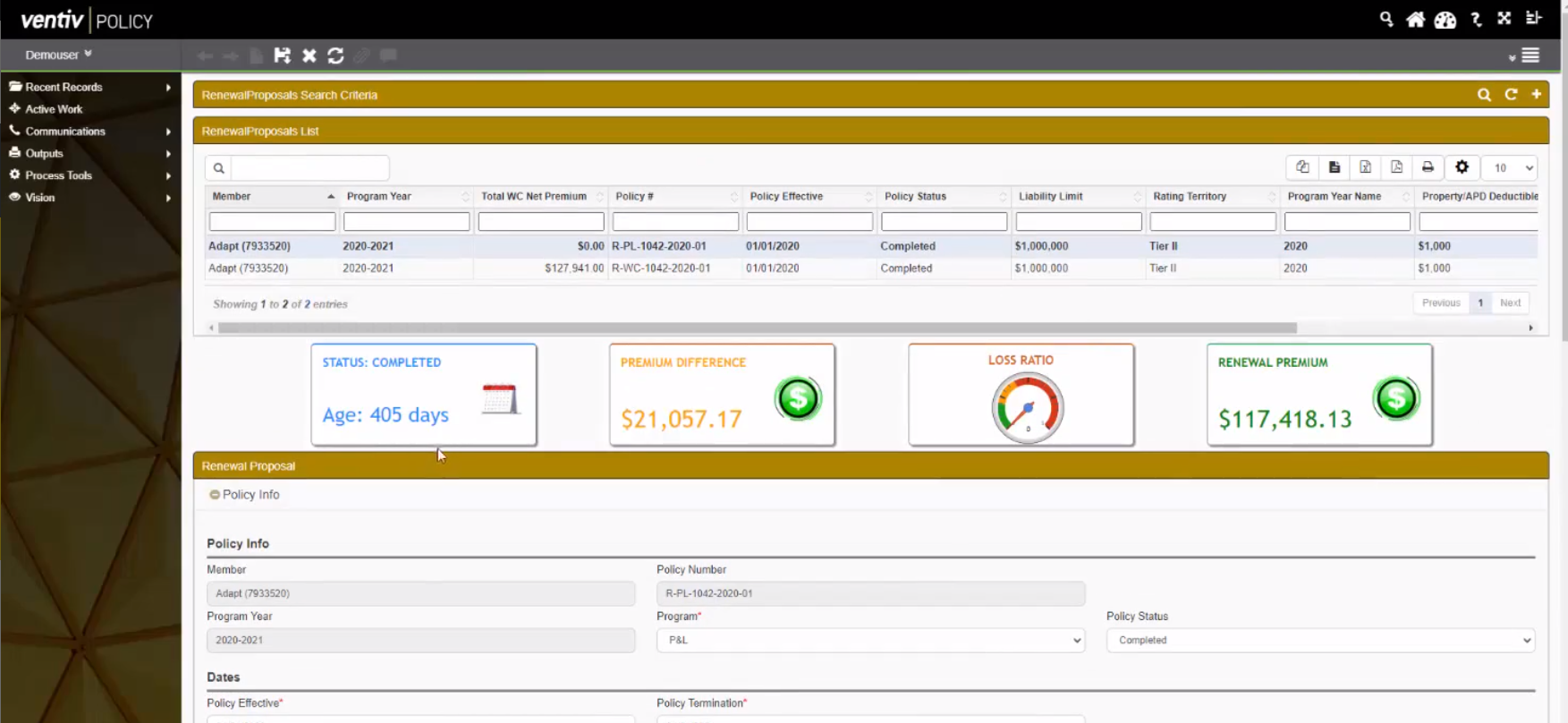 Ventiv Policy Logiciel - 1