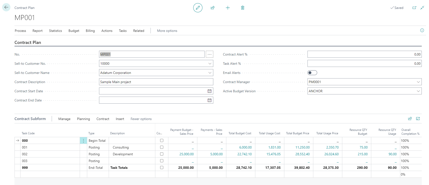 Progressus Software - Progressus Contract Plan