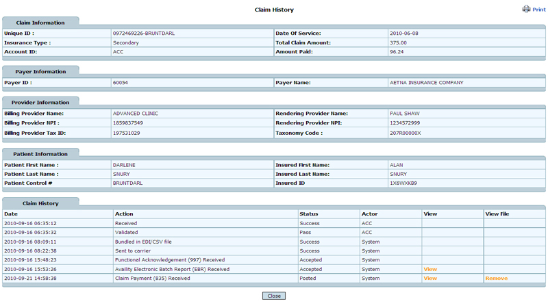 expEDIum Medical Billing screenshot