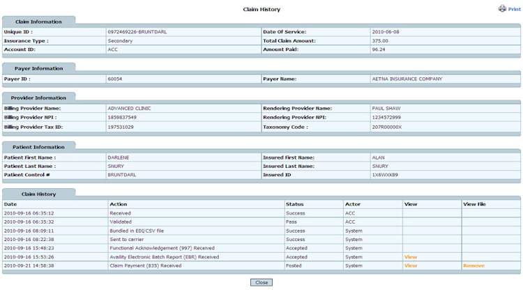expEDIum Medical Billing screenshot