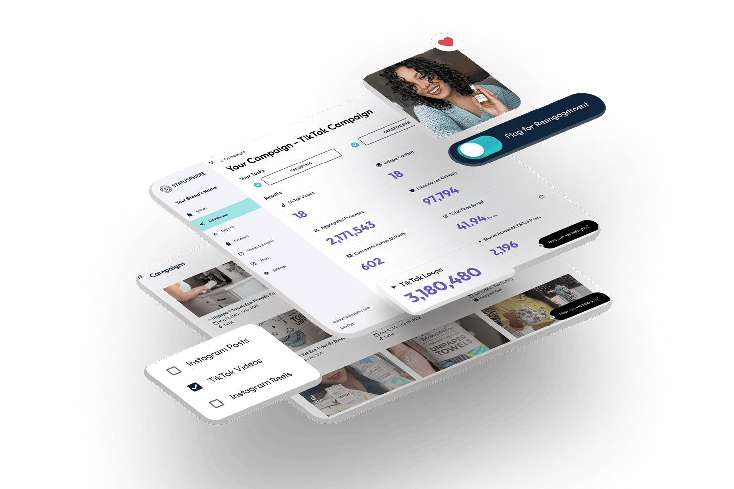 Statusphere screenshot: A complete solution for micro-influencer marketing