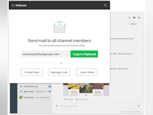 Flock Software - Email an entire channel in one go with Flock's auto-generated mailing lists