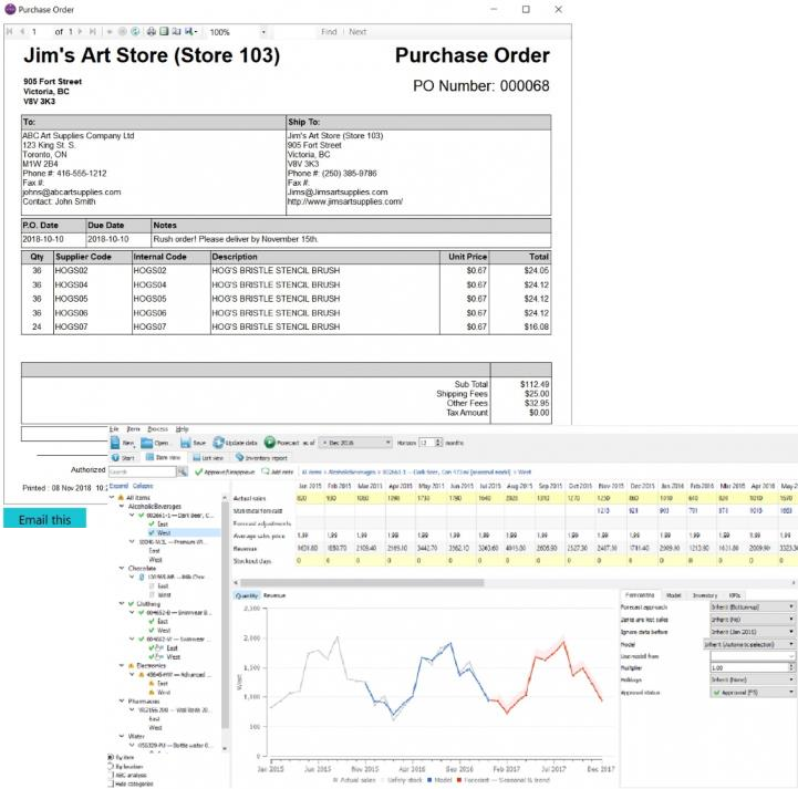 MyPOS Connect Software - MyPOS Connect advanced inventory replenishment tools