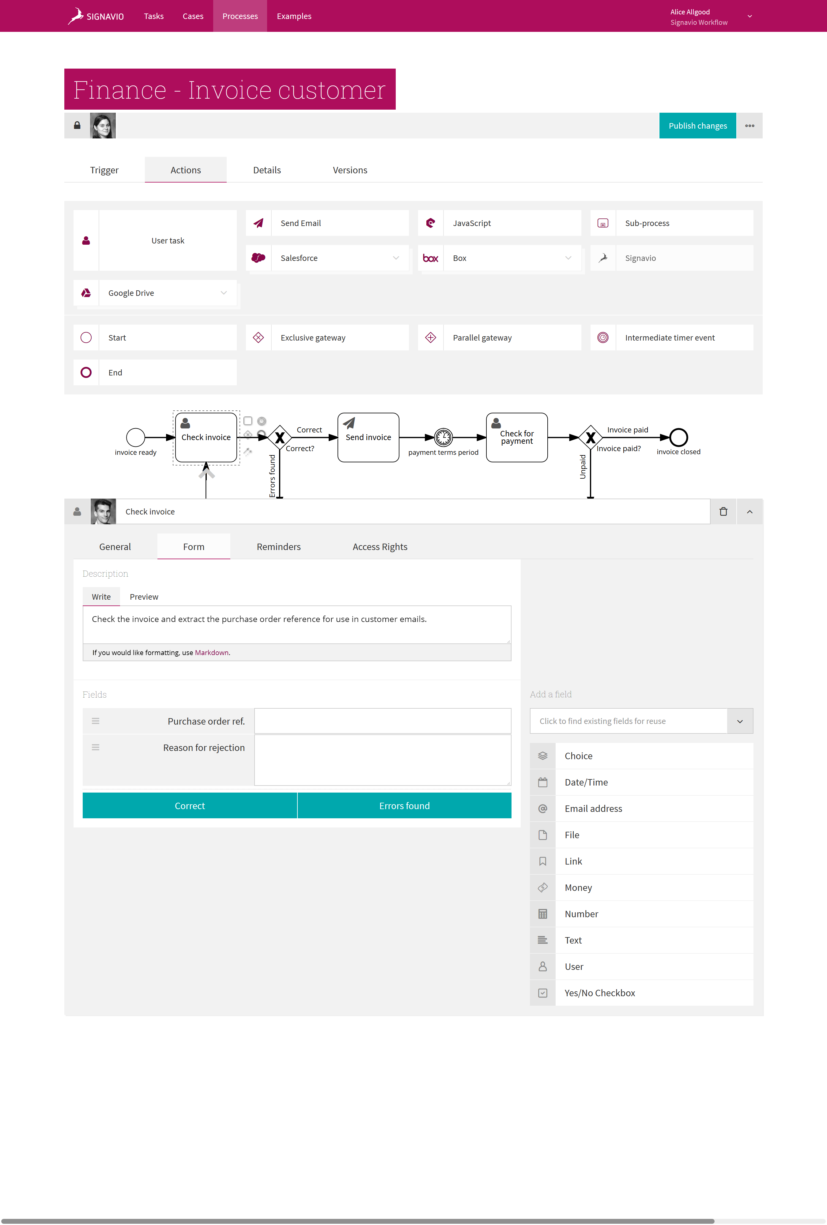 Form Builder Invoice