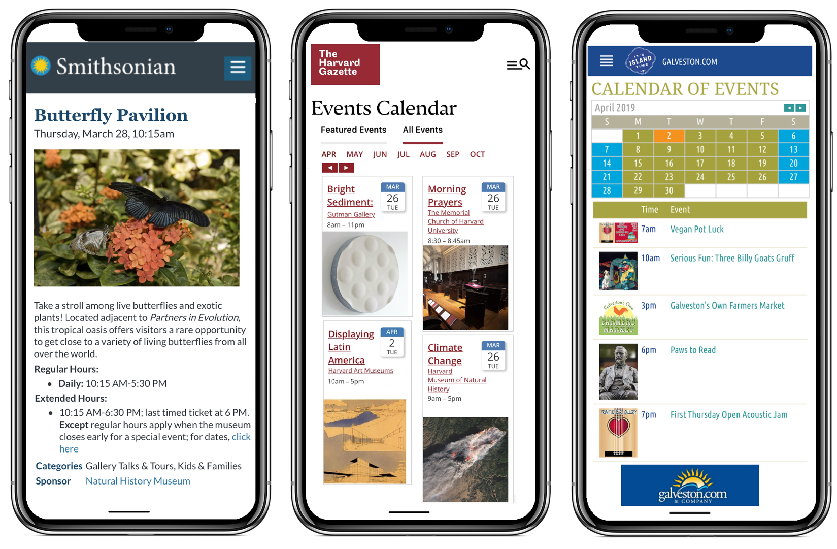 Event Calendars powered by Trumba Connect - Mobile View Format