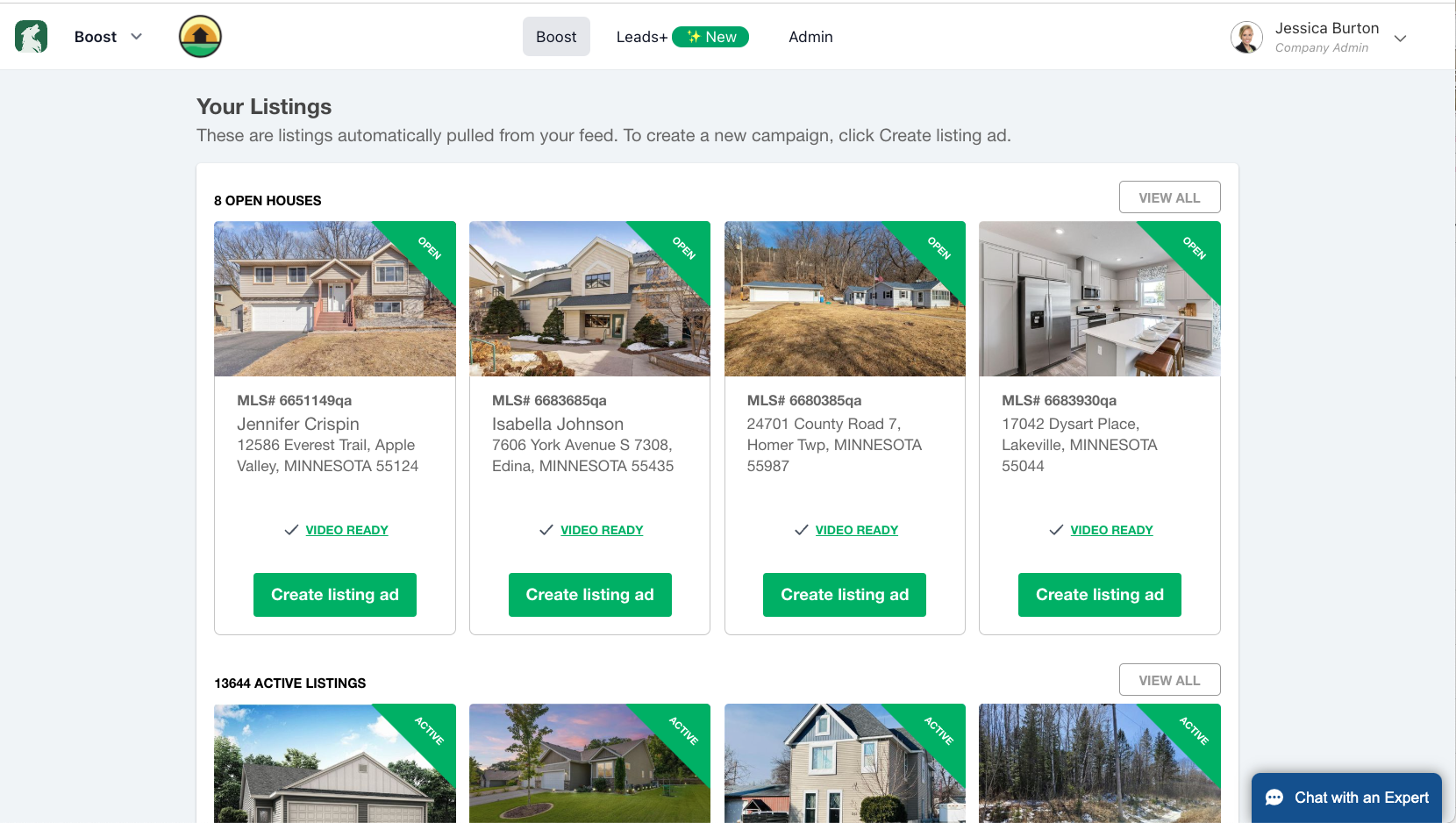 Lone Wolf Boost screenshot: Lone Wolf Boost property listings
