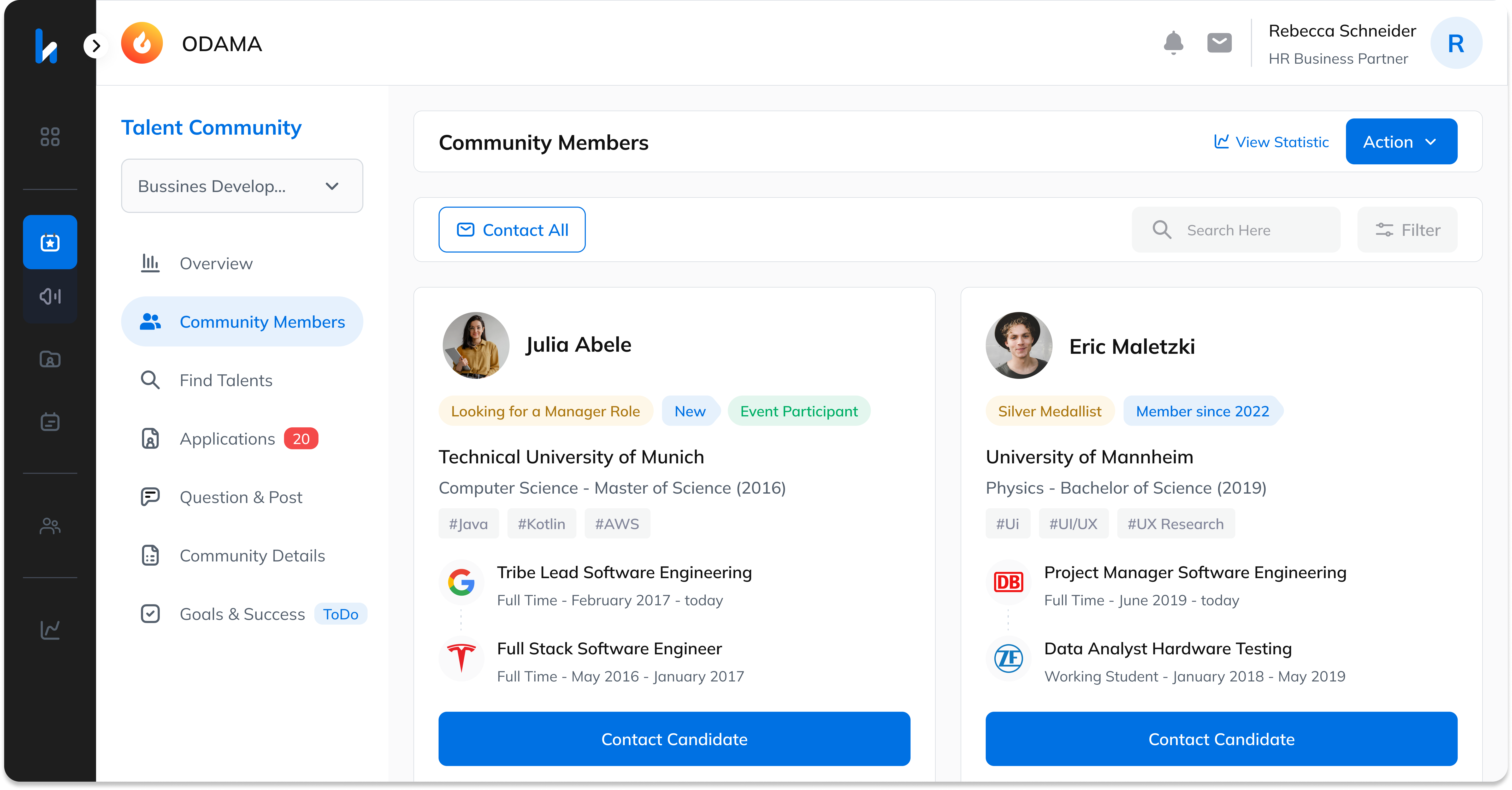 Paul’s Job screenshot: hyrd - Talent Relationship Management