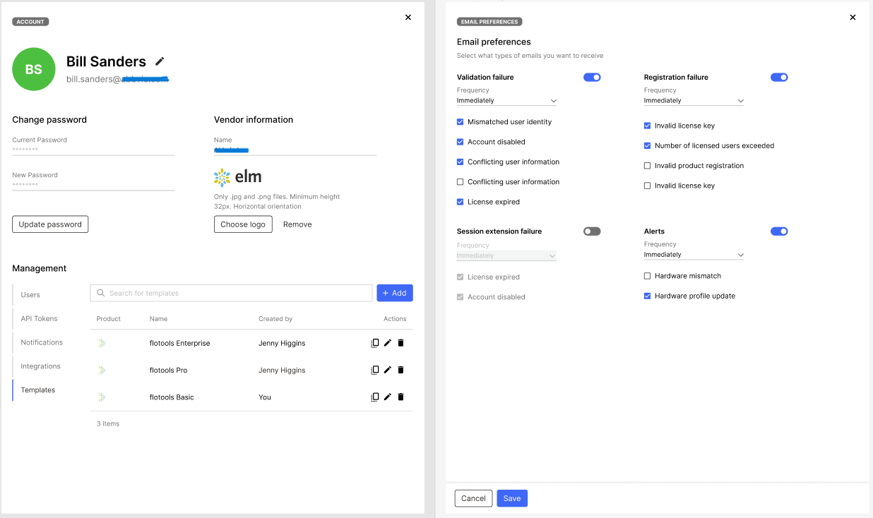 Elm Software - Enable customers to access the self-service portal, manage their own users, and set up email alerts to ensure they're informed and reduce burden on your support staff.