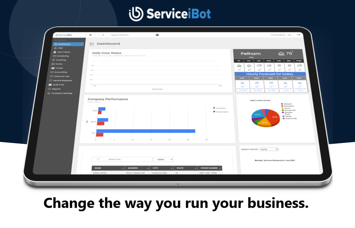 Service iBot screenshot