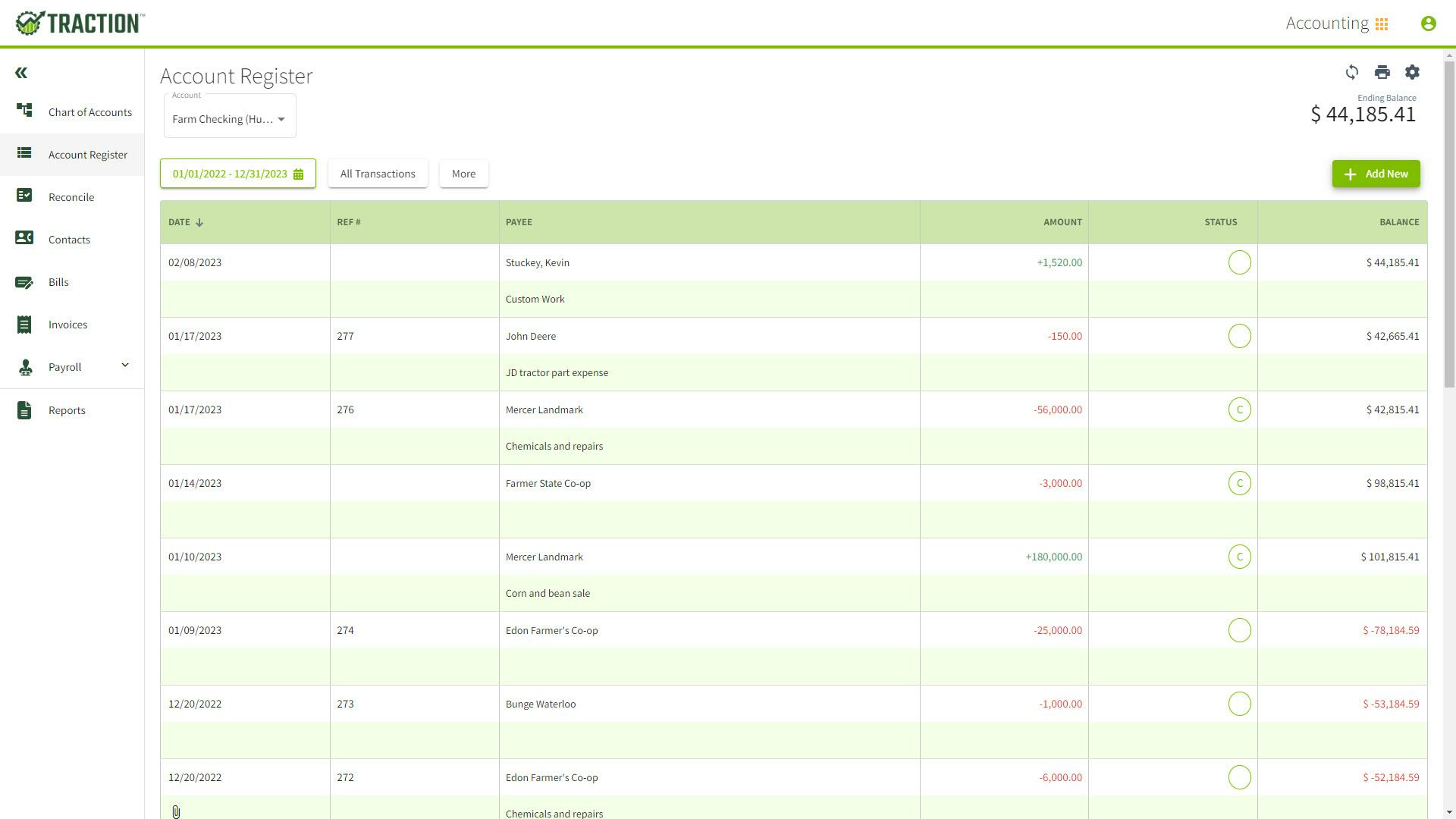 Traction Software - Traction Ag allows you to focus on the bigger picture by simplifying workflows and providing reports specific to your farm business.