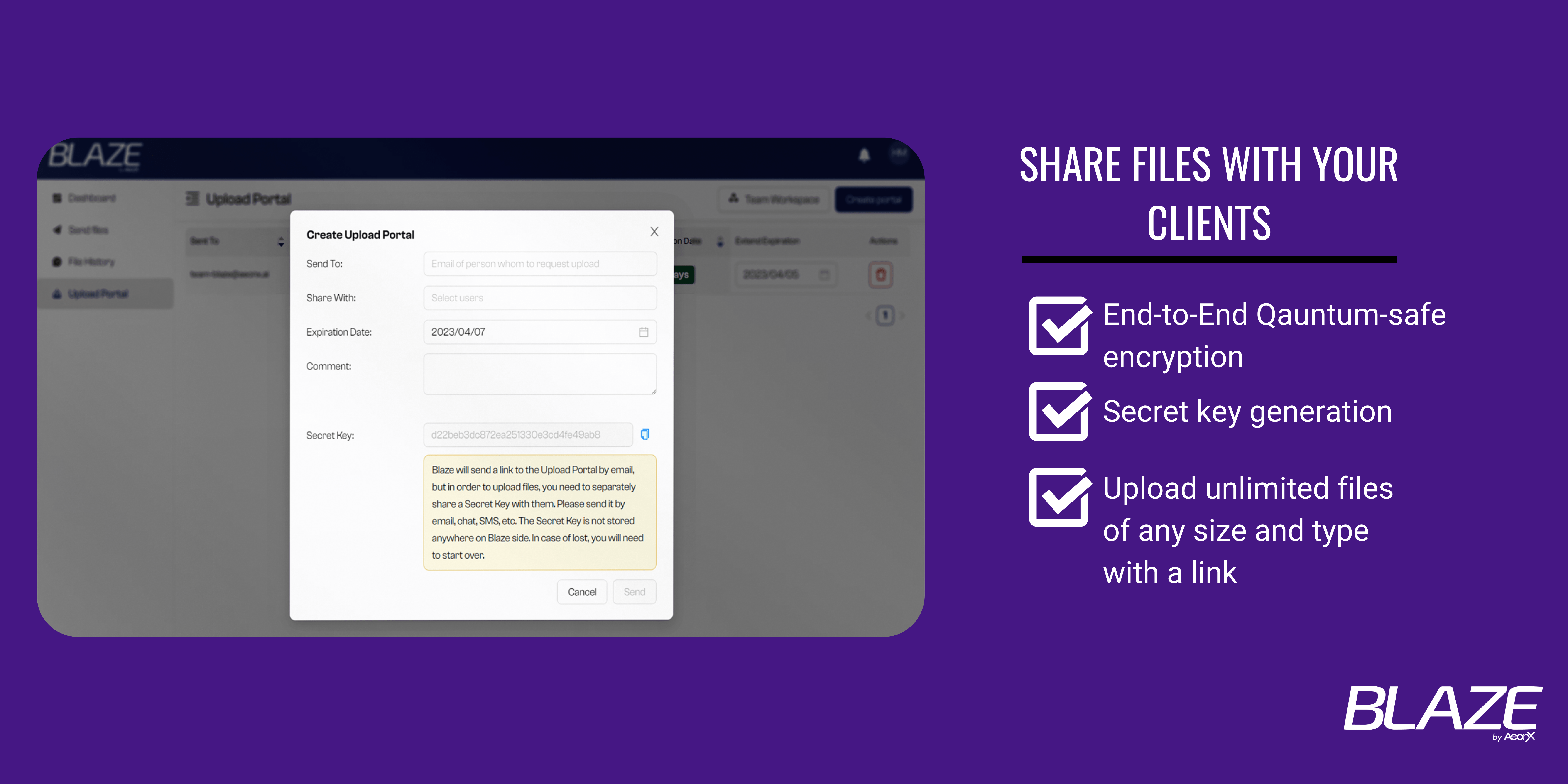 Share files with your clients